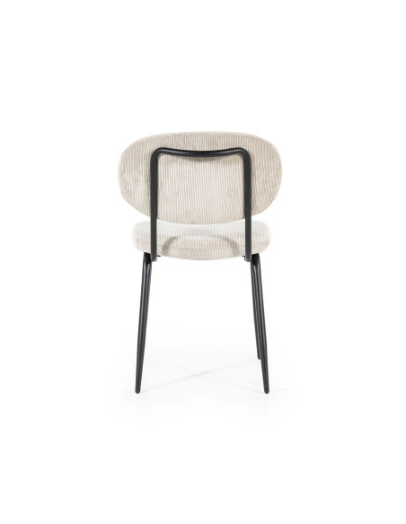 Chaise de repas en tissu Cosmo (lot de 2)