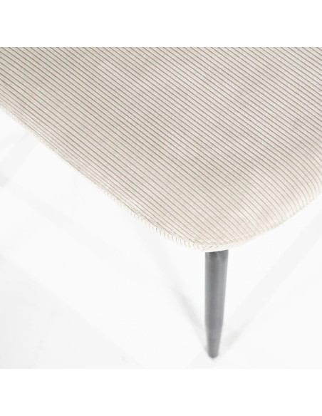 Chaise de repas en tissu Cosmo (lot de 2)