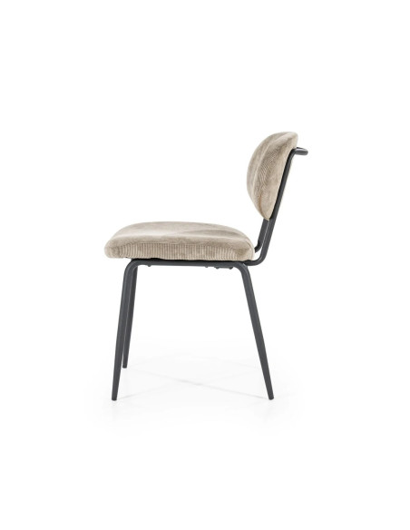 Chaise de repas en tissu Cosmo (lot de 2)