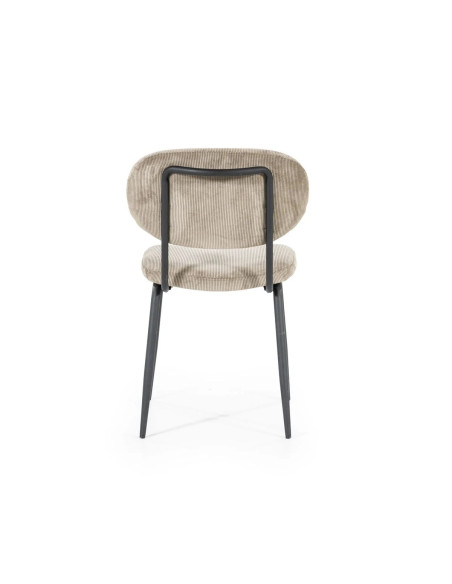 Chaise de repas en tissu Cosmo (lot de 2)