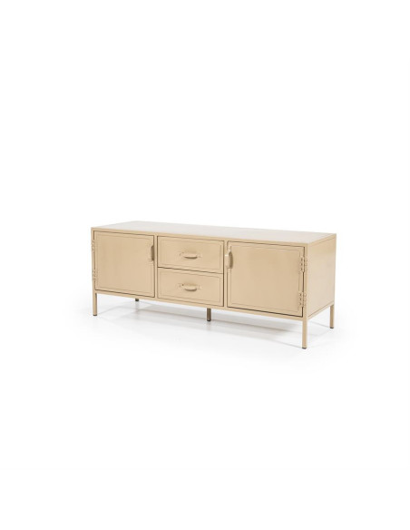 Meuble TV industriel beige