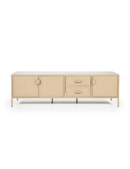 Meuble TV industriel beige