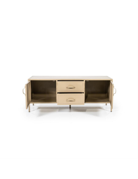 Meuble TV industriel beige