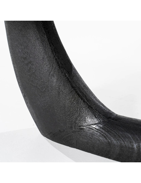 Table basse de salon ovale noire Donia