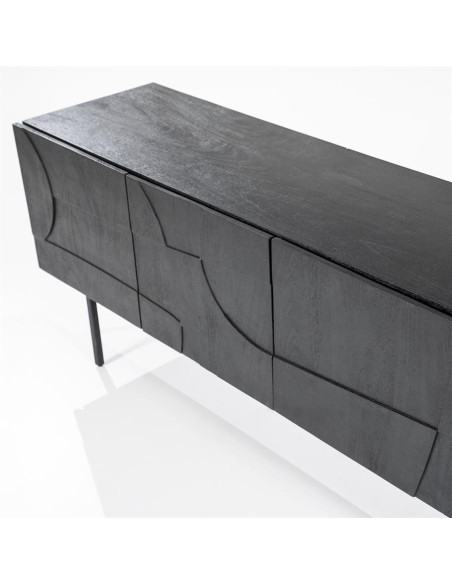 Meuble TV moderne en manguier Maya