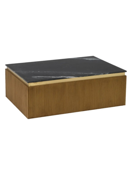 Table de salon contemporaine avec son plateau en marbre