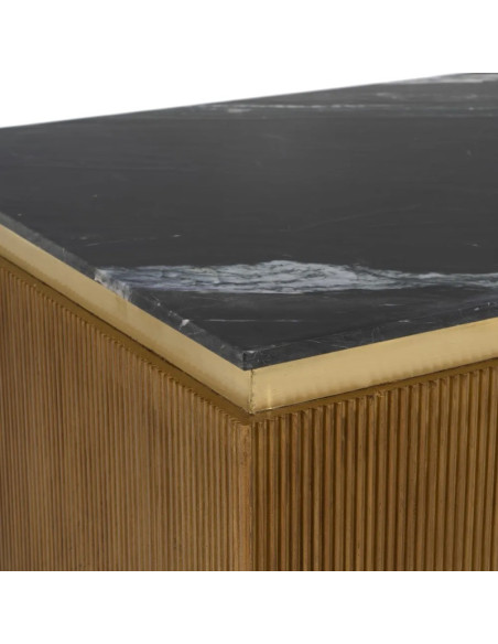 Table de salon contemporaine avec son plateau en marbre