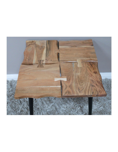 Bout de canapé plateau style puzzle