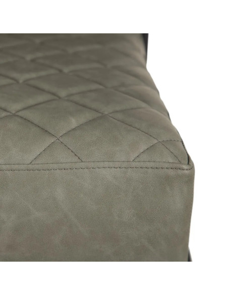 Fauteuil en simili cuir et pieds métal noir