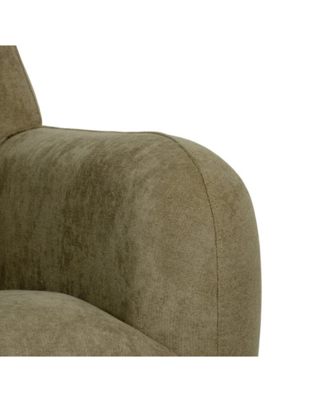 Fauteuil de salon confortable en tissu