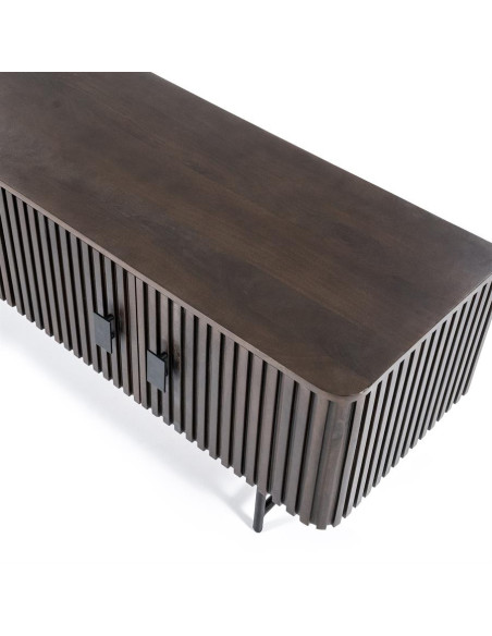 Meuble TV 4 portes en manguier Rémi