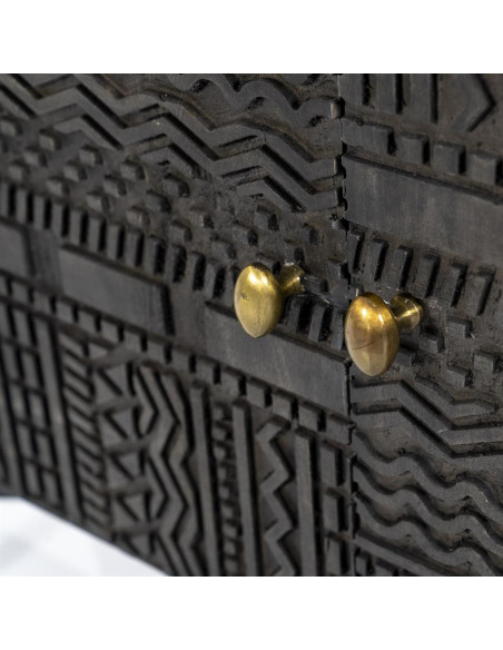 Meuble TV avec portes sculptées Isa