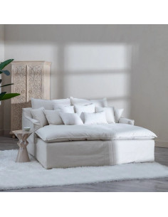 Canapé méridienne cosy en...