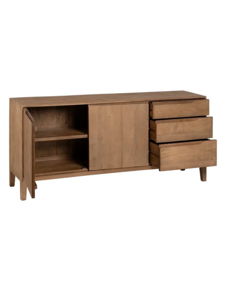 Buffet moderne en manguier Line