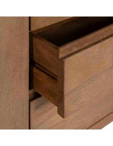 Buffet moderne en manguier Line