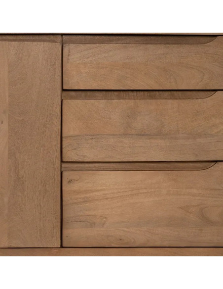 Buffet moderne en manguier Line