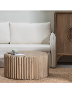 Table basse ronde en bois...