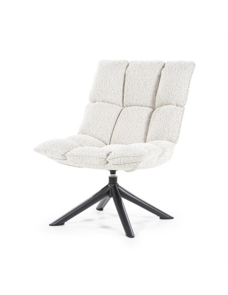 Fauteuil confort rotatif en tissu Dani
