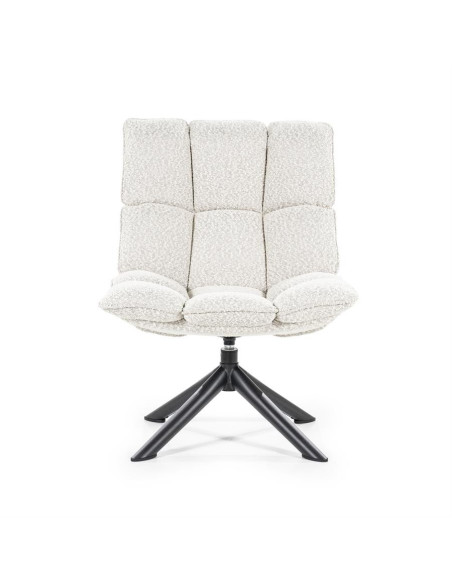 Fauteuil confort rotatif en tissu Dani