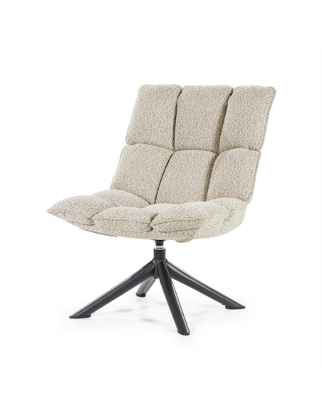 Fauteuil confort rotatif en tissu Dani