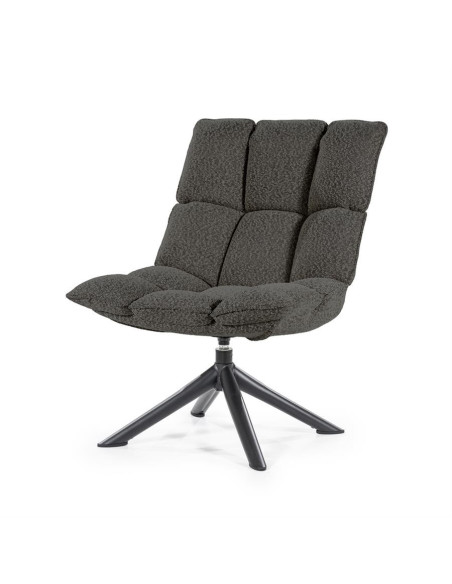 Fauteuil confort rotatif en tissu Dani