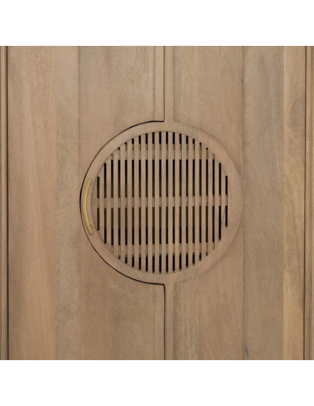 Armoire haute en manguier deux portes Tim