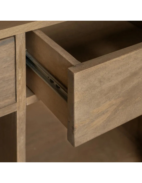 Armoire haute en manguier deux portes Tim