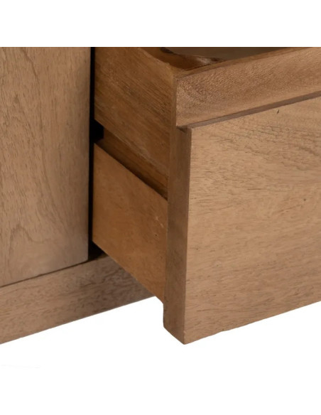 Meuble TV 2 portes, 1 tiroir et 1 niche Line