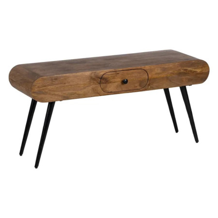 Meuble TV rétro en bois et métal avec...