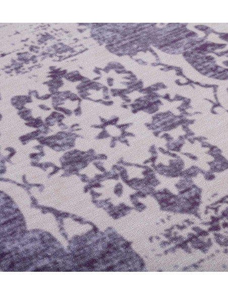 Pouf en tissu imprimé style kilim