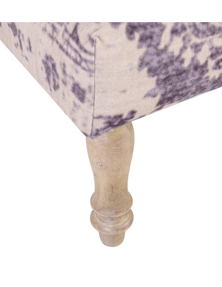 Pouf en tissu imprimé style kilim