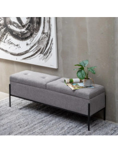 Banquette capitonnée double...