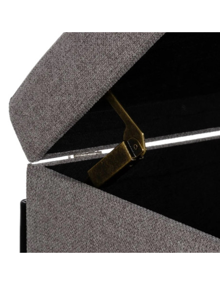 Banquette capitonnée double coffre