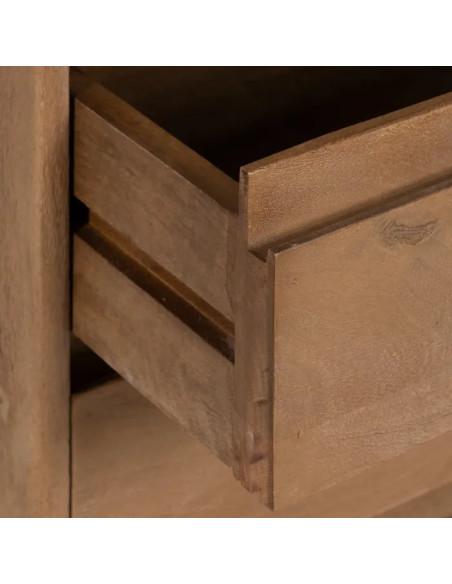 Chiffonnier 5 tiroirs en manguier Line