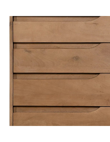 Chiffonnier 5 tiroirs en manguier Line