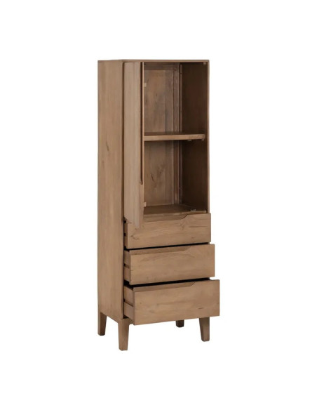 Armoire haute une porte 3 tiroirs Line