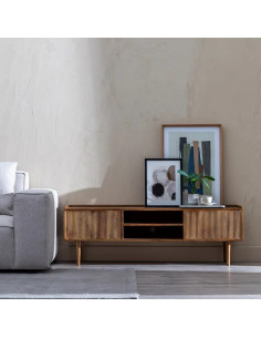 Meuble TV en bois massif 2...