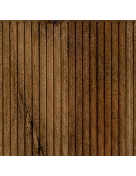 Meuble TV en bois massif 2 portes et 2 niches Apri