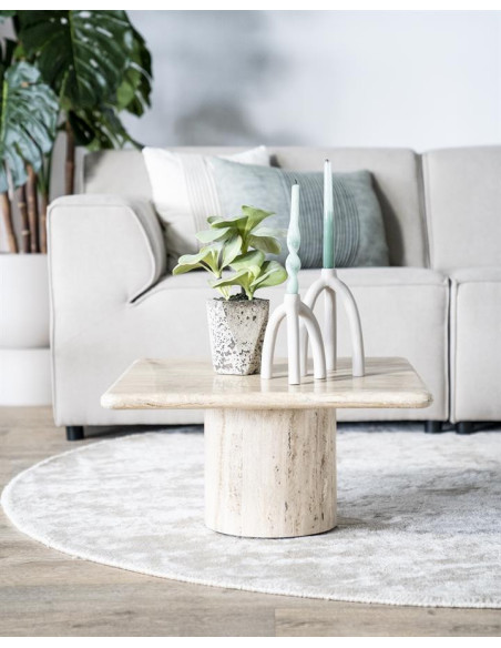 Table basse en travertin Théo