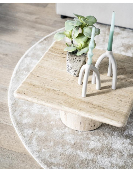 Table basse en travertin Théo