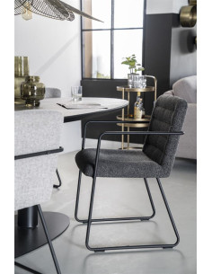 Lot de 2 chaises en tissu...