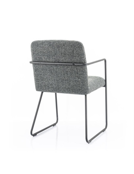 Lot de 2 chaises en tissu et métal Artego