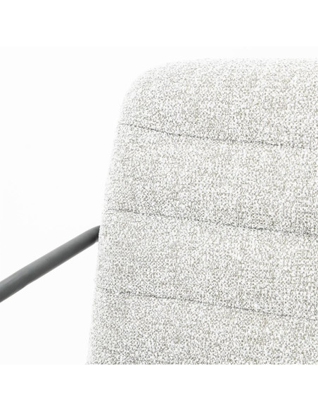 Lot de 2 chaises en tissu et métal Artego