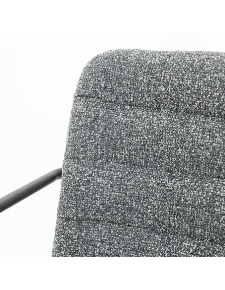 Lot de 2 chaises en tissu et métal Artego