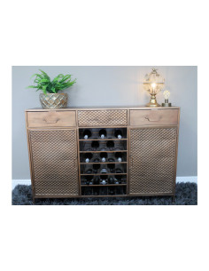 Buffet bar à vin en métal...