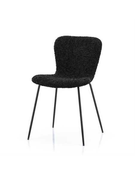 Chaises en tissu moumoute Skip (lot de 2)