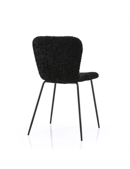 Chaises en tissu moumoute Skip (lot de 2)