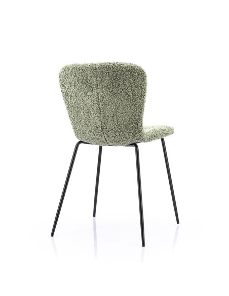 Chaises en tissu moumoute Skip (lot de 2)