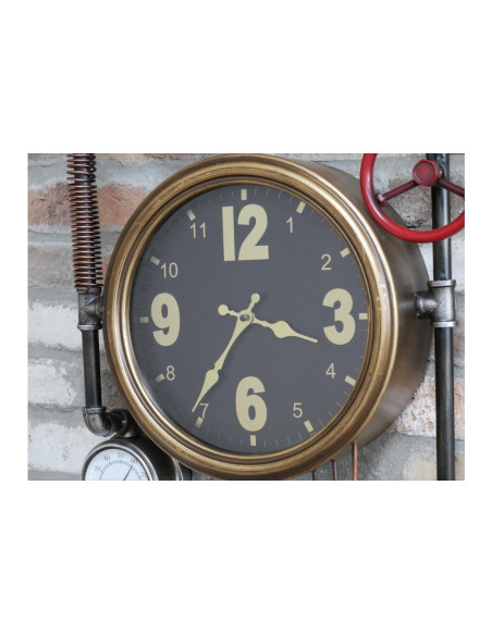 Horloge industrielle tuyaux et vanne de plombier