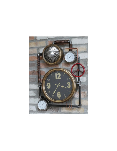 Horloge industrielle tuyaux et vanne de plombier